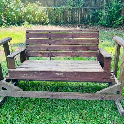 Wood Rocker Glider