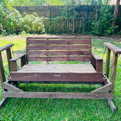 Wood Rocker Glider