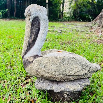 Concrete Pelican Statue