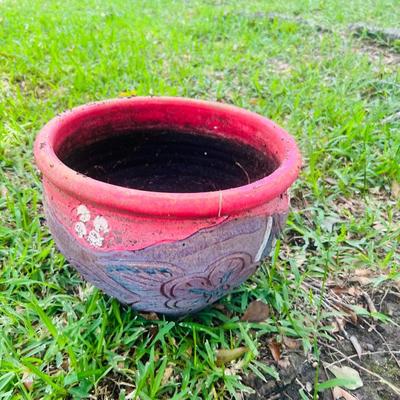 Terra Cotta Planters With Design