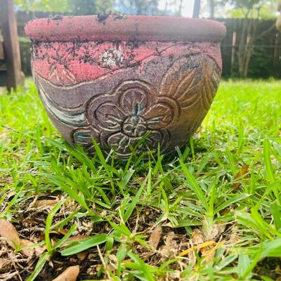 Terra Cotta Planters With Design