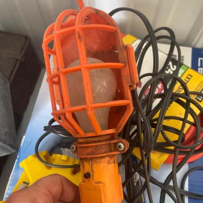 M6-Power inverter, extension, cord, work light, and multi plug