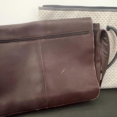 Genuine Leather Columbian Satchel & Liz Clairborne Laptop Bag