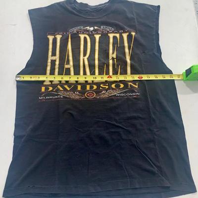 1993 Sleeveless 90th Anniversary Harley-Davidson Single Stitch Tee Shirt