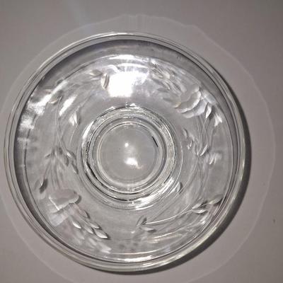 Etched mayo Bowl w/ underplate