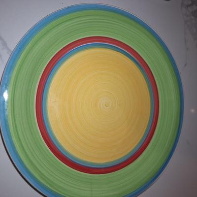 3 colorful plates by royal norfolk
