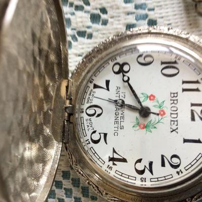 Brodex 17 Jewel Antimagnetic Pocket Watch