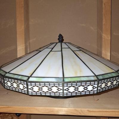 Slag Glass Chandelier
