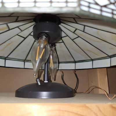 Slag Glass Chandelier