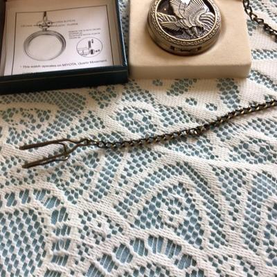 Eagle Pocket Watch Battery Operated Quarts Japan Movement