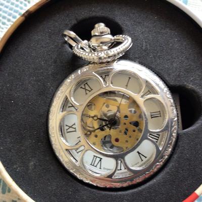 Kansas City Railroad Pocket Watch NIB