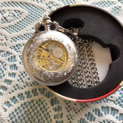 Kansas City Railroad Pocket Watch NIB