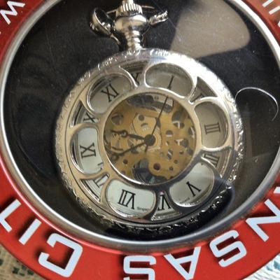 Kansas City Railroad Pocket Watch NIB