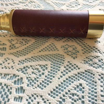 Brass and Leather Hand Held Spyglass/Telescope