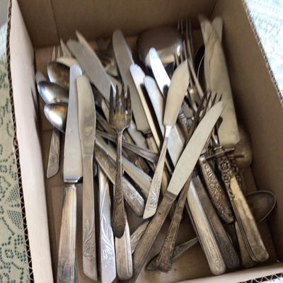 40+ Pieces of Silver Plated Silverware.