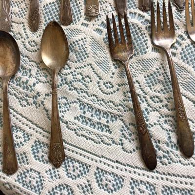 40+ Pieces of Silver Plated Silverware.