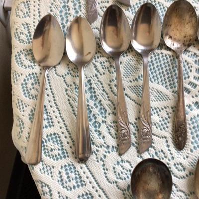40+ Pieces of Silver Plated Silverware.