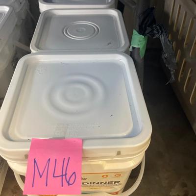 M46-three buckets of emergency food supply