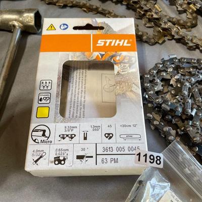 Chain saw chains etc