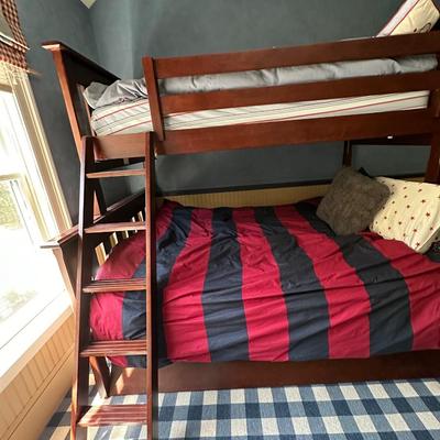 Pottery Barn twin and queen size bunk beds
