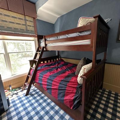 Pottery Barn twin and queen size bunk beds