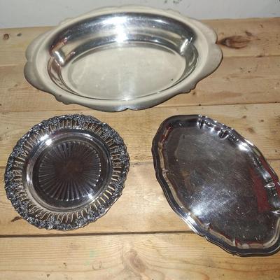 3 pc Silverplate lot