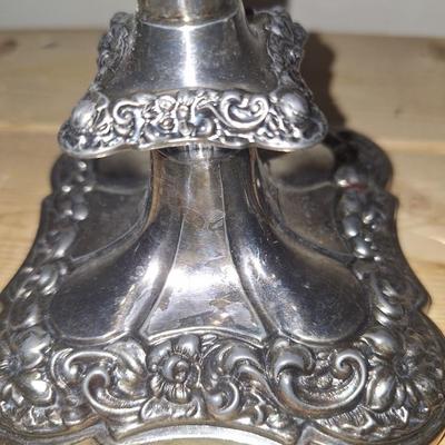 Pair of Silver Candlesticks