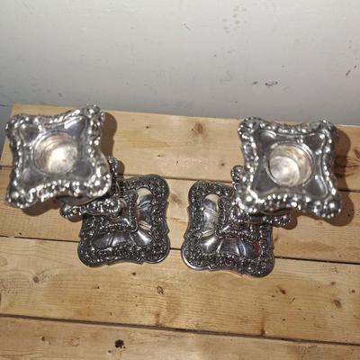 Pair of Silver Candlesticks