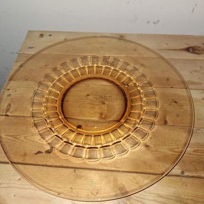 large Orange Plate