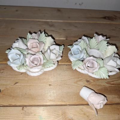 2 Capidoimonte-styled Taper Holders