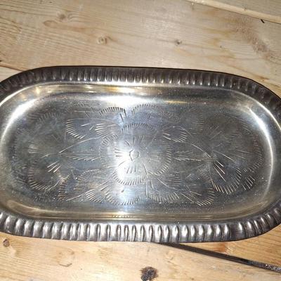 Silverplated Sugar& Creamer w/ Underplate