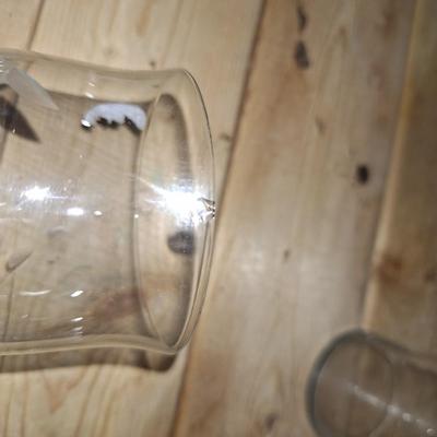 4 pc etched glasses