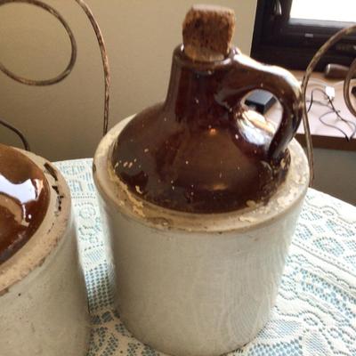 Set of Three Crock Jugs