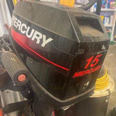 A10-Mercury 15 Boat Motor and Dollie