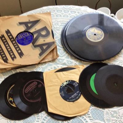 78 RPM Records and 45 Records.