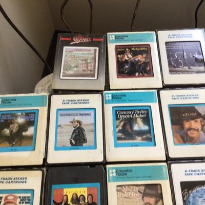 8-Track Tapes Both Country and Rock And Roll