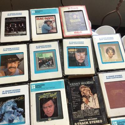 8-Track Tapes Both Country and Rock And Roll