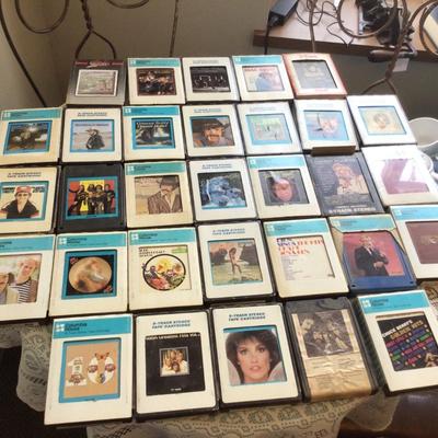 8-Track Tapes Both Country and Rock And Roll