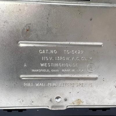 Chrome Westing house toaster Bakelite