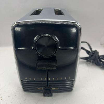 Chrome Westing house toaster Bakelite