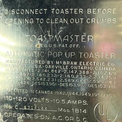Toastmaster Copper 2 slice toaster 1940