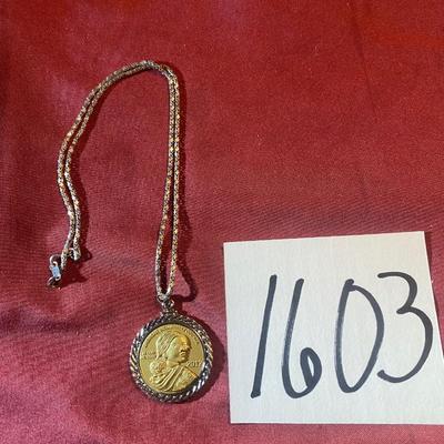 American Indian Coin Necklace