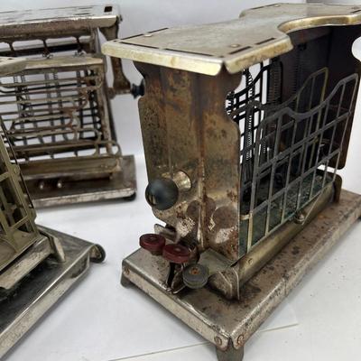 4 Antique unique toasters for parts/ restoration