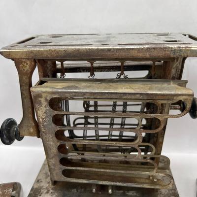 4 Antique unique toasters for parts/ restoration