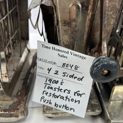 4 Antique unique toasters for parts/ restoration