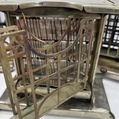 4 Antique unique toasters for parts/ restoration