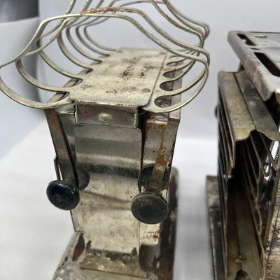 4 Antique unique toasters for parts/ restoration