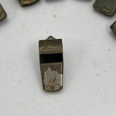 12 Pakistani, Indian and Chinese Police Whistles