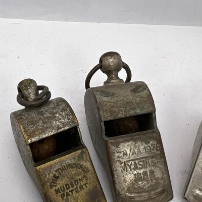 12 Pakistani, Indian and Chinese Police Whistles