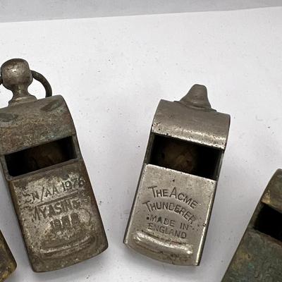 12 Pakistani, Indian and Chinese Police Whistles